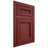 Shiloh Cabinetry Flush Inset Glenbrook Cherry Plain Cut Red Door