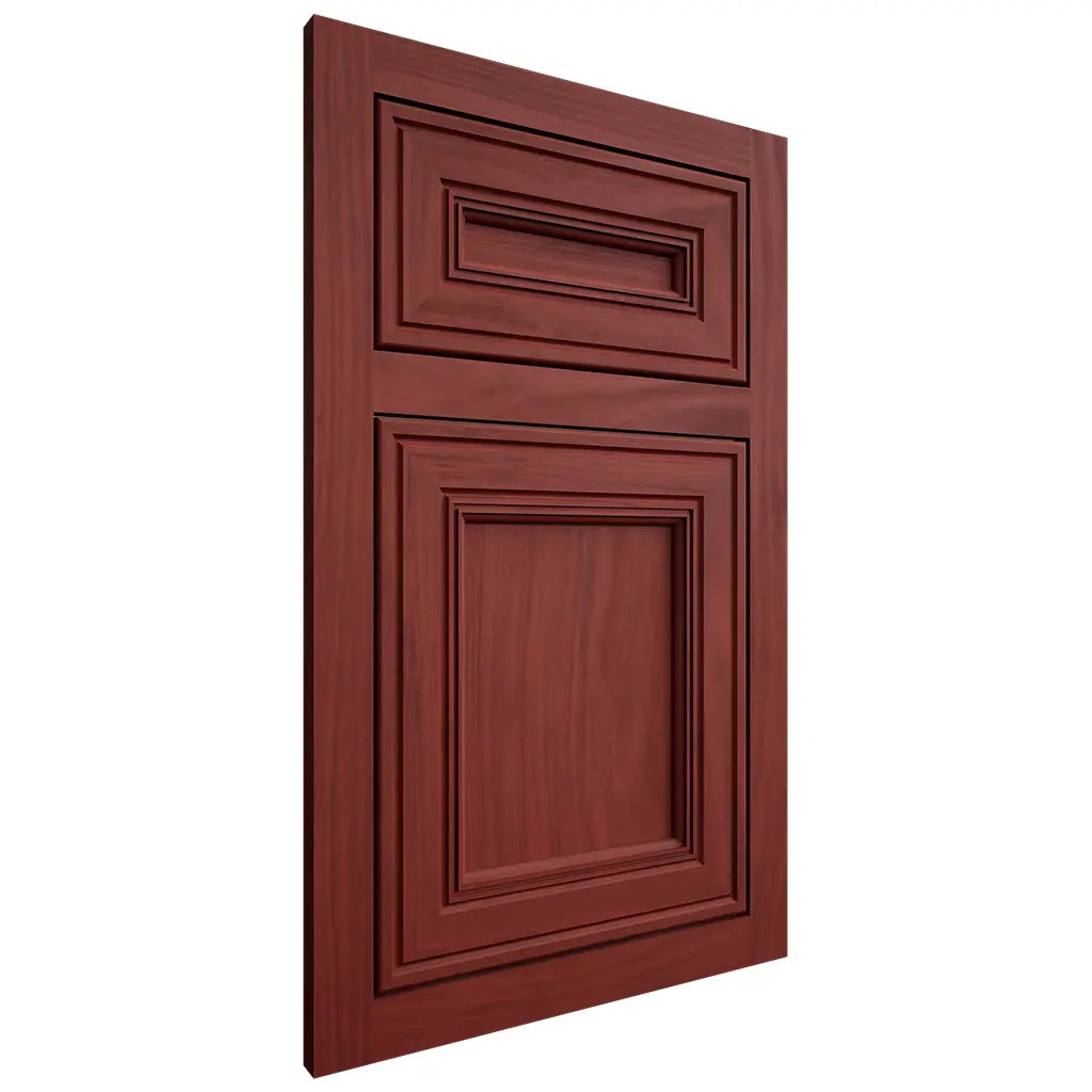 Shiloh Cabinetry Flush Inset Glenbrook Cherry Plain Cut Red Door