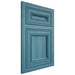 Shiloh Cabinetry Flush Inset Glenbrook Hickory Plain Cut Aqua Door