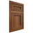 Shiloh Cabinetry Flush Inset Glenbrook Hickory Plain Cut Burnt Sugar Door