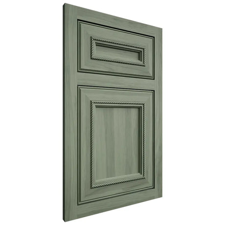 Shiloh Cabinetry Flush Inset Glenbrook Hickory Plain Cut Moss Door