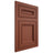 Shiloh Cabinetry Flush Inset Glenbrook Maple Plain Cut Cayenne Door
