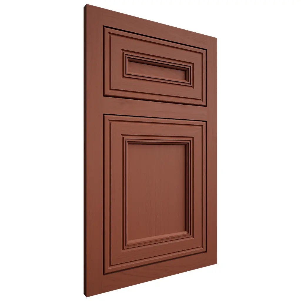 Shiloh Cabinetry Flush Inset Glenbrook Maple Plain Cut Cayenne Door