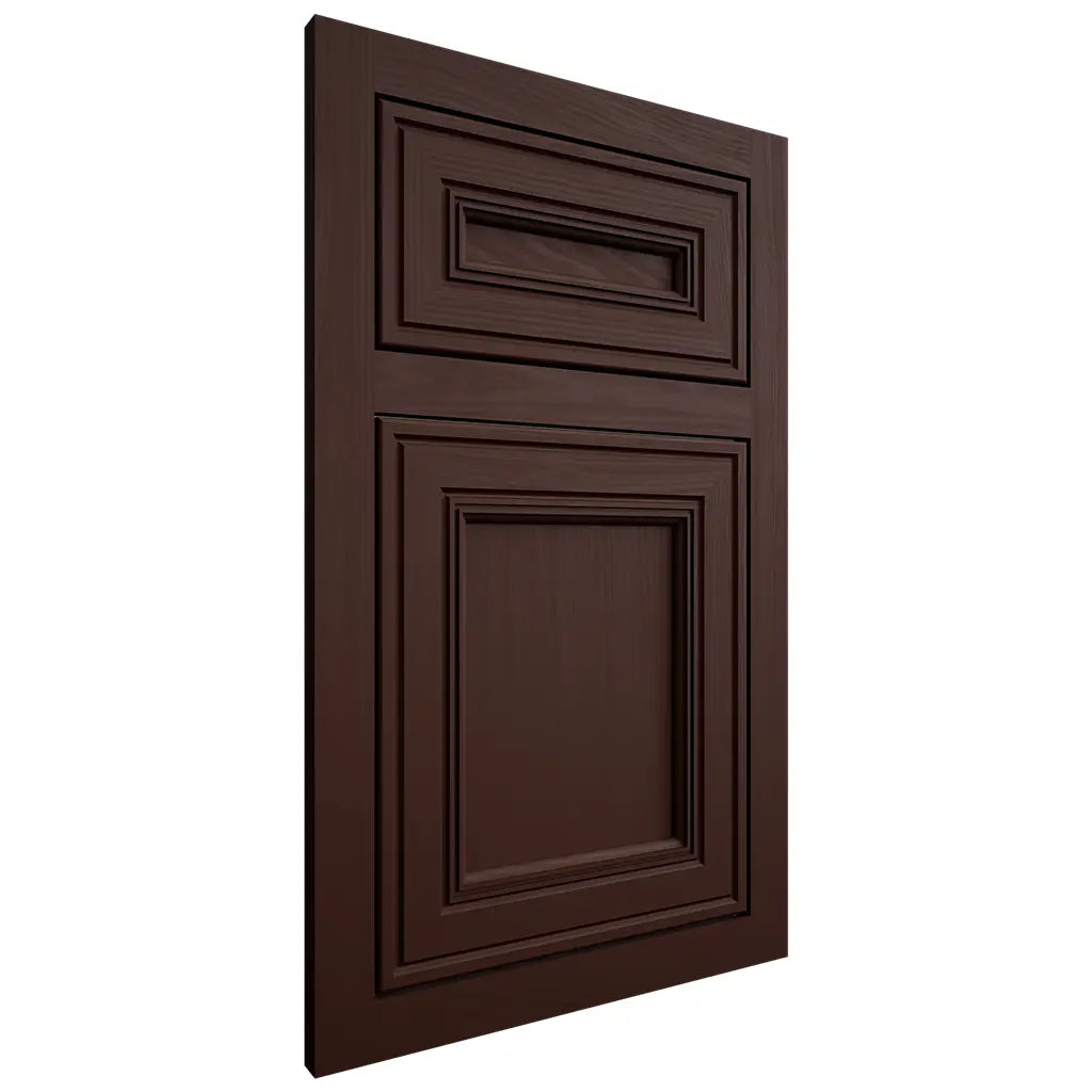 Shiloh Cabinetry Flush Inset Glenbrook Maple Plain Cut Cocoa Door