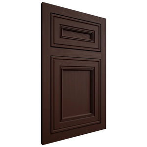 Shiloh Cabinetry Flush Inset Glenbrook Maple Plain Cut Cocoa Door