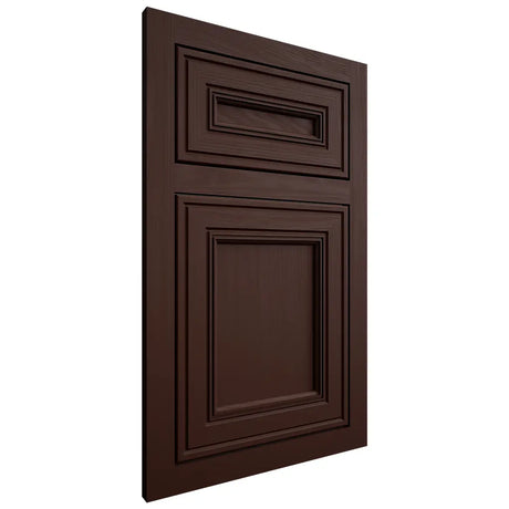 Shiloh Cabinetry Flush Inset Glenbrook Maple Plain Cut Cocoa Door