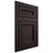 Shiloh Cabinetry Flush Inset Glenbrook Maple Plain Cut Espresso Door