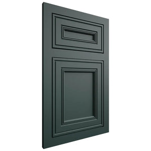 Shiloh Cabinetry Flush Inset Glenbrook Paintable Billiard Green Door