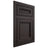 Shiloh Cabinetry Flush Inset Glenbrook Poplar Plain Cut Carbon Door