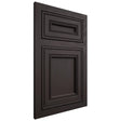 Shiloh Cabinetry Flush Inset Glenbrook Poplar Plain Cut Carbon Door