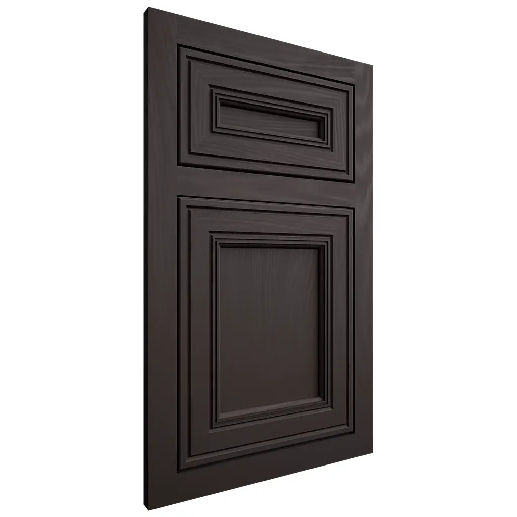 Shiloh Cabinetry Flush Inset Glenbrook Poplar Plain Cut Carbon Door