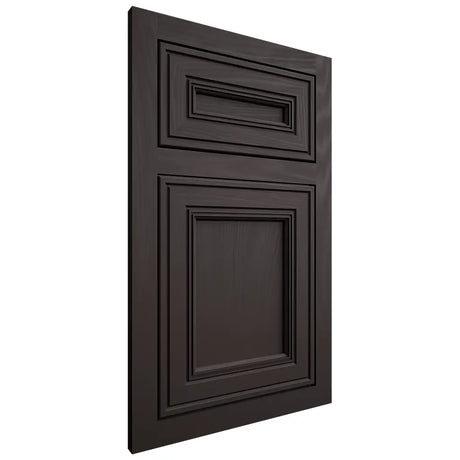 Shiloh Cabinetry Flush Inset Glenbrook Poplar Plain Cut Carbon Door
