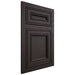 Shiloh Cabinetry Flush Inset Glenbrook Poplar Plain Cut Carbon Door