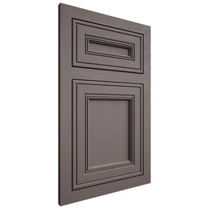 Shiloh Cabinetry Flush Inset Glenbrook Poplar Plain Cut Heatherstone Door