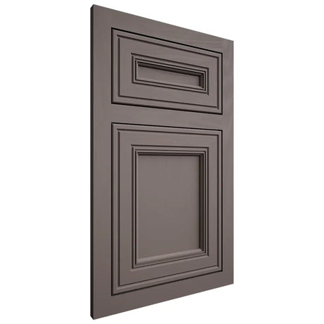 Shiloh Cabinetry Flush Inset Glenbrook Poplar Plain Cut Heatherstone Door