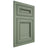 Shiloh Cabinetry Flush Inset Glenbrook Poplar Plain Cut Moss Door