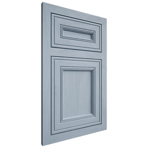 Shiloh Cabinetry Flush Inset Glenbrook Poplar Plain Cut Sky Door