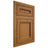 Shiloh Cabinetry Flush Inset Glenbrook Red Oak Plain Cut Autumn Door