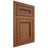 Shiloh Cabinetry Flush Inset Glenbrook Red Oak Plain Cut Braun Door