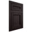 Shiloh Cabinetry Flush Inset Glenbrook Red Oak Plain Cut Espresso Door