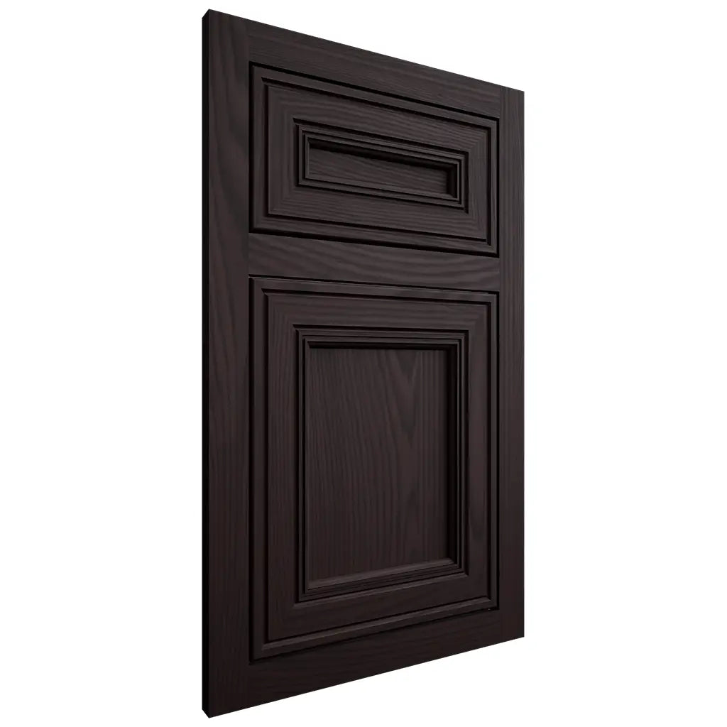 Shiloh Cabinetry Flush Inset Glenbrook Red Oak Plain Cut Espresso Door