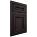 Shiloh Cabinetry Flush Inset Glenbrook Red Oak Plain Cut Espresso Door
