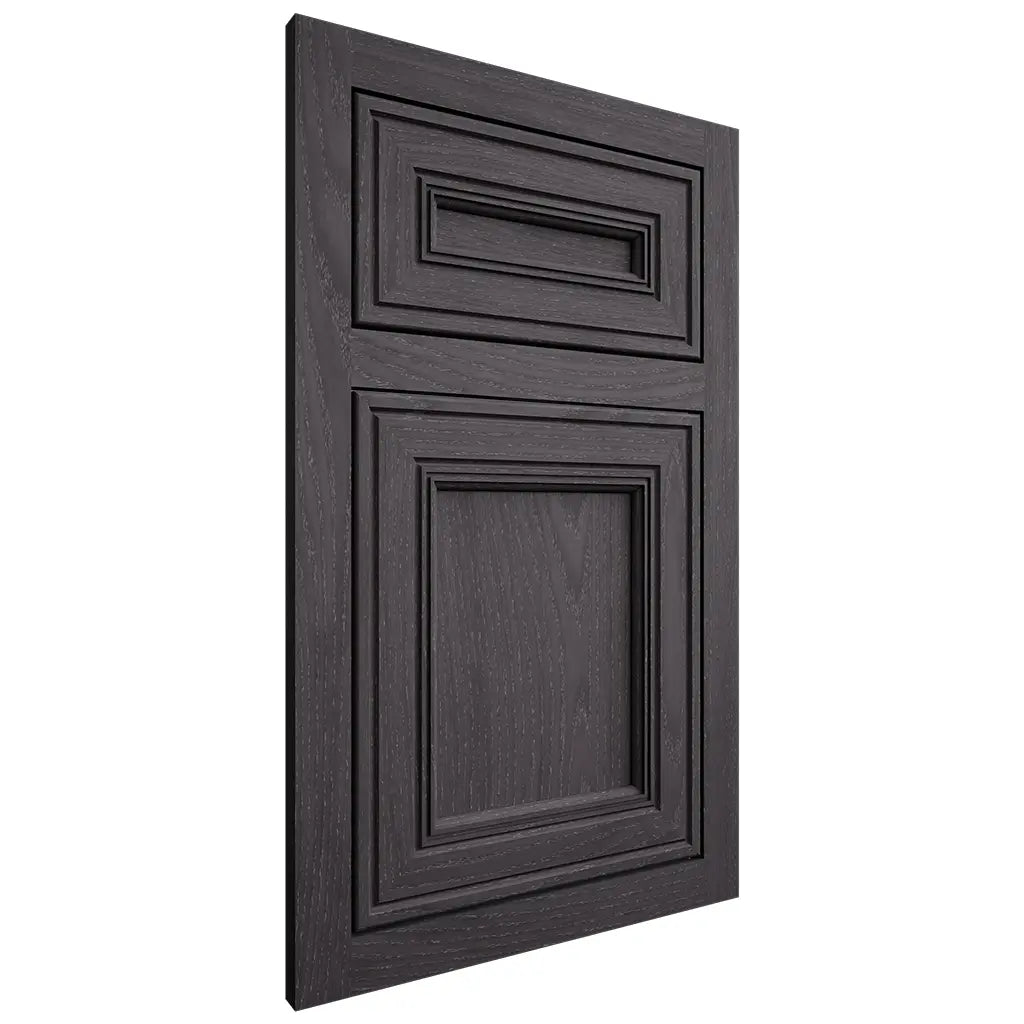 Shiloh Cabinetry Flush Inset Glenbrook Red Oak Plain Cut Harbor Door