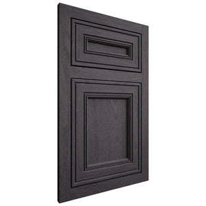 Shiloh Cabinetry Flush Inset Glenbrook Red Oak Plain Cut Harbor Door