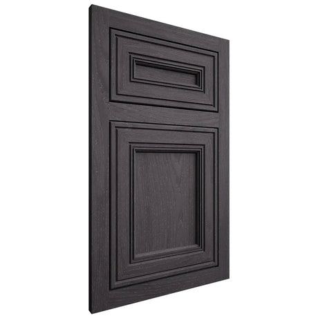 Shiloh Cabinetry Flush Inset Glenbrook Red Oak Plain Cut Harbor Door