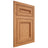 Shiloh Cabinetry Flush Inset Glenbrook Red Oak Plain Cut Medium Door