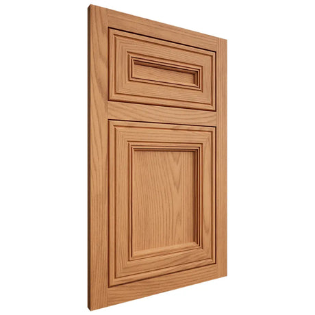 Shiloh Cabinetry Flush Inset Glenbrook Red Oak Plain Cut Medium Door