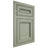 Shiloh Cabinetry Flush Inset Glenbrook Red Oak Plain Cut Moss Door