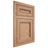 Shiloh Cabinetry Flush Inset Glenbrook Red Oak Plain Cut Natural Door