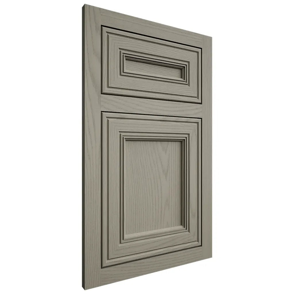 Shiloh Cabinetry Flush Inset Glenbrook Red Oak Plain Cut Thyme Door