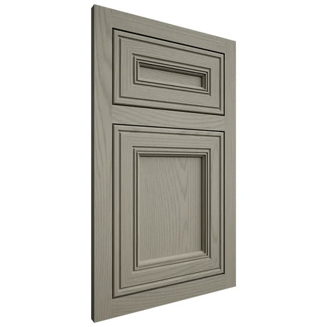 Shiloh Cabinetry Flush Inset Glenbrook Red Oak Plain Cut Thyme Door