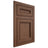 Shiloh Cabinetry Flush Inset Glenbrook Walnut Plain Cut Natural Door