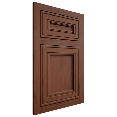 Shiloh Cabinetry Flush Inset Glenbrook Walnut Plain Cut Rye Door