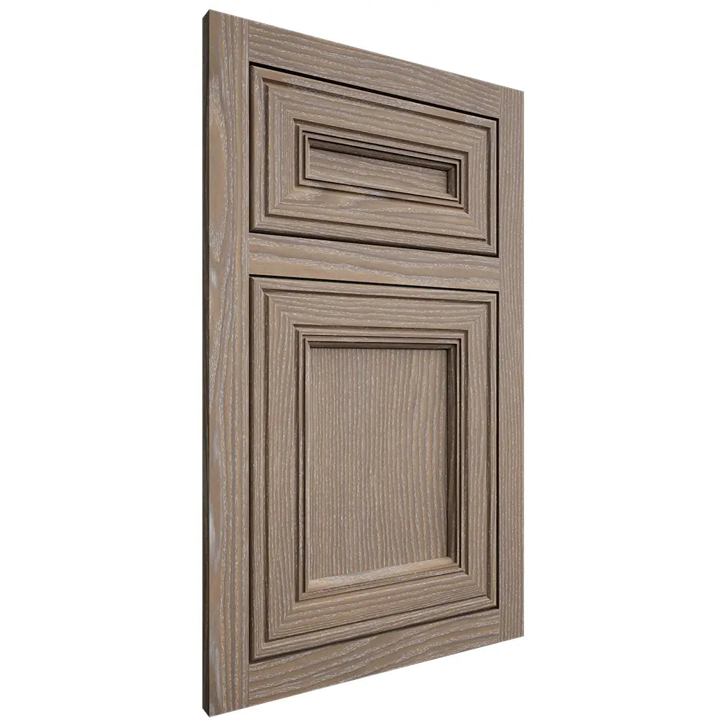 Shiloh Cabinetry Flush Inset Glenbrook White Oak Plain Cut Almond Door