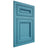 Shiloh Cabinetry Flush Inset Glenbrook White Oak Plain Cut Aqua Door