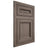 Shiloh Cabinetry Flush Inset Glenbrook White Oak Plain Cut Clay Door