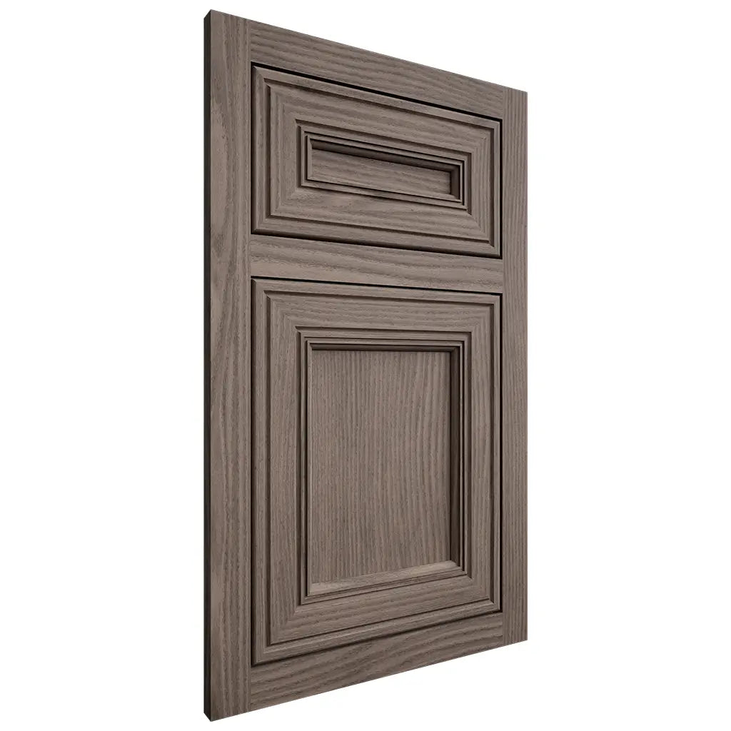 Shiloh Cabinetry Flush Inset Glenbrook White Oak Plain Cut Clay Door