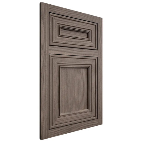 Shiloh Cabinetry Flush Inset Glenbrook White Oak Plain Cut Clay Door