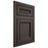 Shiloh Cabinetry Flush Inset Glenbrook White Oak Plain Cut Creekside Door