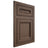Shiloh Cabinetry Flush Inset Glenbrook White Oak Plain Cut Mineral Door