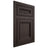 Shiloh Cabinetry Flush Inset Glenbrook White Oak Plain Cut Morel Door