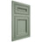 Shiloh Cabinetry Flush Inset Glenbrook White Oak Plain Cut Moss Door