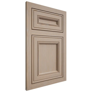 Shiloh Cabinetry Flush Inset Glenbrook White Oak Plain Cut Straw Door