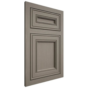 Shiloh Cabinetry Flush Inset Glenbrook White Oak Plain Cut Thyme Door