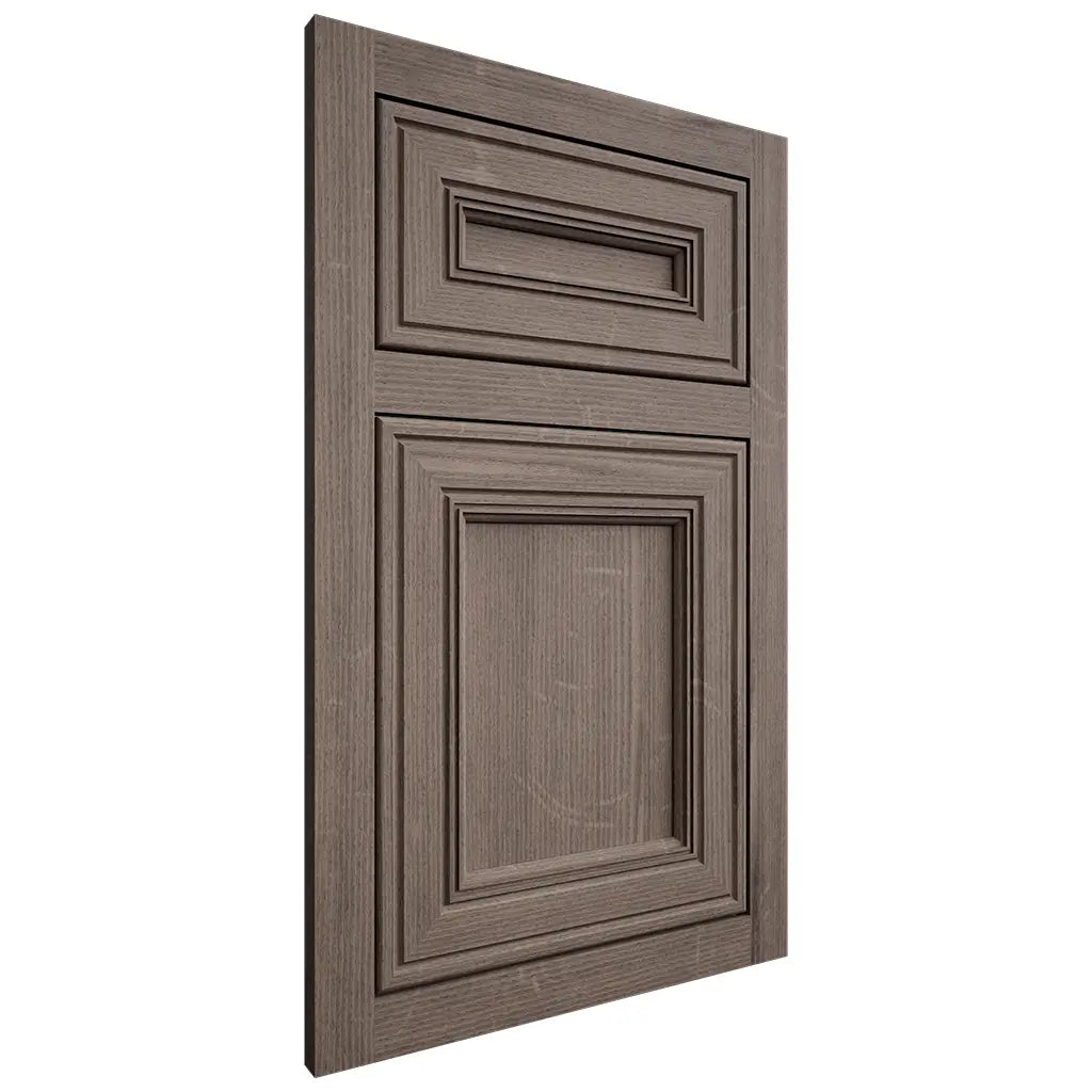 Shiloh Cabinetry Flush Inset Glenbrook White Oak Quarter Sawn Clay Door