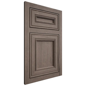 Shiloh Cabinetry Flush Inset Glenbrook White Oak Quarter Sawn Clay Door